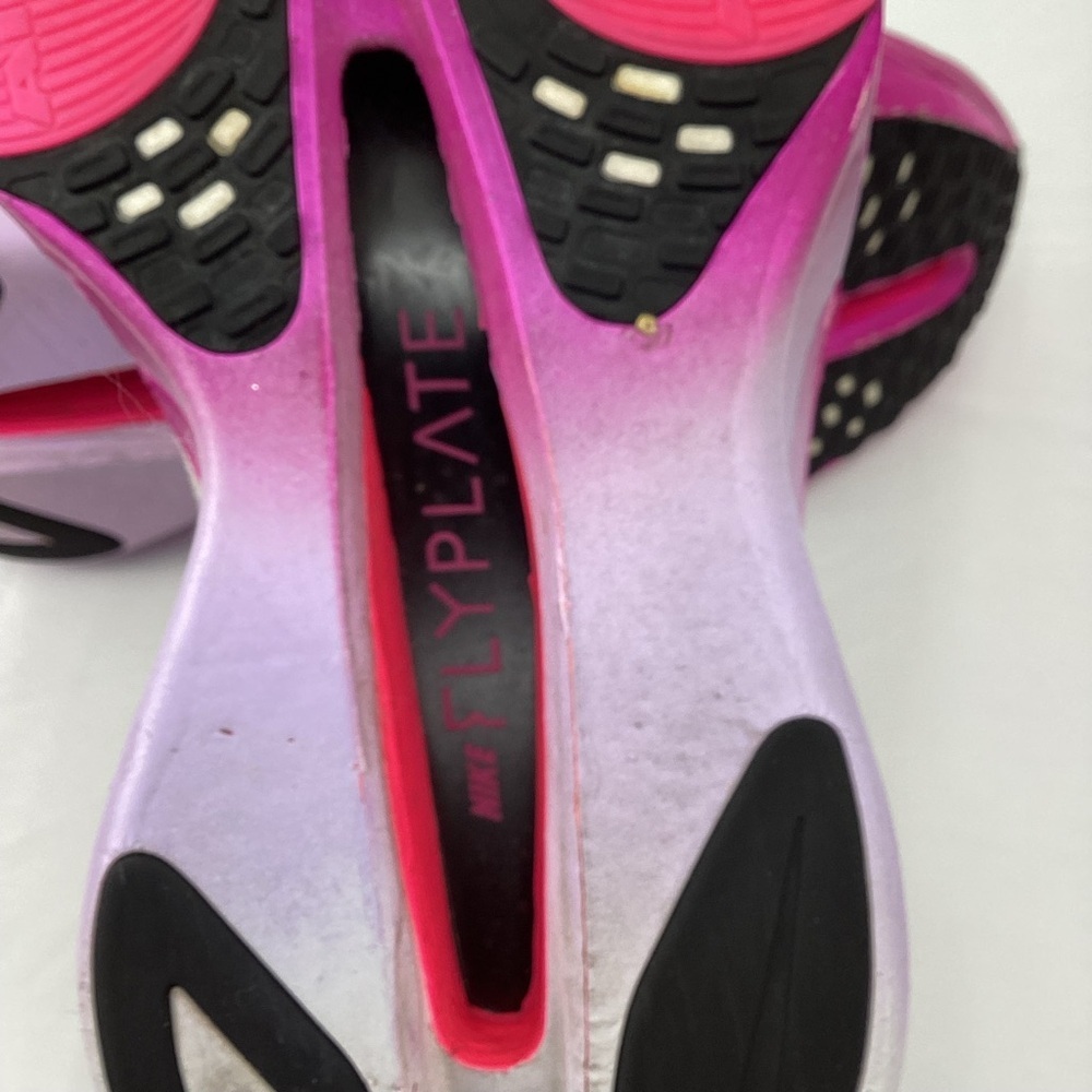 Nike White and Pink Air Zoo Alphafly Next%3 Sneakers Woman 8.5 - Picture 9 of 13